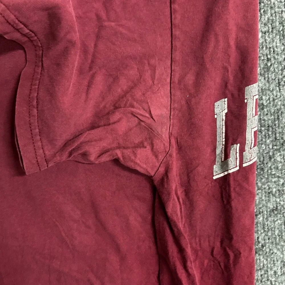 Champion T-Shirt Mens Medium Maroon Lee University Collegiate Short Sleeve - Picture 7 of 9